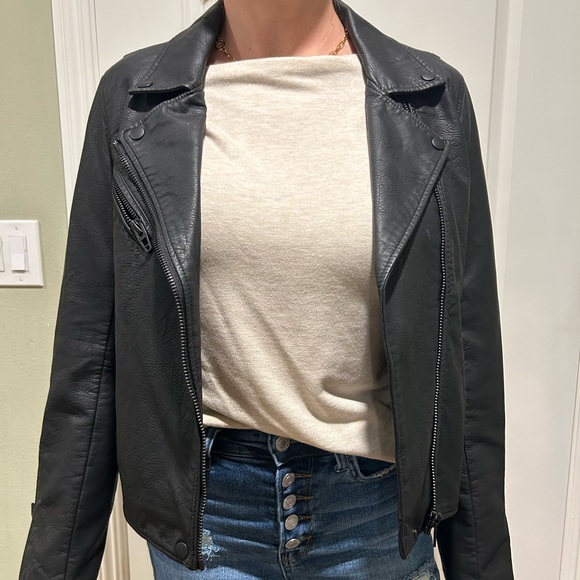 NYC vegan leather moto jacket - Picture 1 of 2